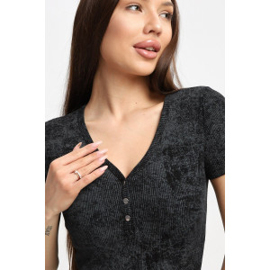 Футболка женская Ф004 кашкорсе (р-ры: 42-52) темно-серый