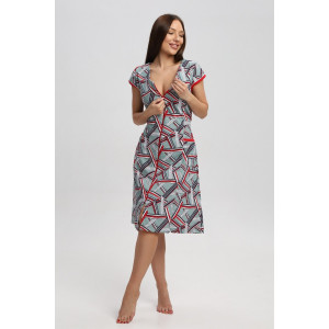 Халат женский 021 кулирка (р-ры: 48-62) зеленый-красный Халат женский 021 кулирка (р-ры: 48-62) зеленый-красный