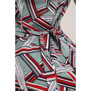 Халат женский 021 кулирка (р-ры: 48-62) зеленый-красный Халат женский 021 кулирка (р-ры: 48-62) зеленый-красный