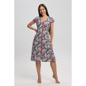 Халат женский 021 кулирка (р-ры: 48-62) зеленый-красный Халат женский 021 кулирка (р-ры: 48-62) зеленый-красный