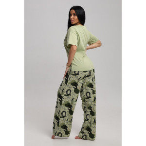 Костюм двойка женский 724 кулирка (р-ры: 44-54) хаки-зеленый Костюм двойка женский 724 кулирка (р-ры: 44-54) хаки-зеленый