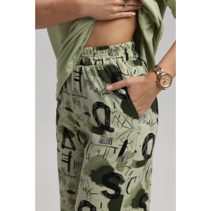 Костюм двойка женский 724 кулирка (р-ры: 44-54) хаки-зеленый Костюм двойка женский 724 кулирка (р-ры: 44-54) хаки-зеленый