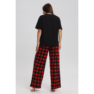 Костюм двойка женский 724 кулирка (р-ры: 44-54) красный-синий-клетка Костюм двойка женский 724 кулирка (р-ры: 44-54) красный-синий-клетка