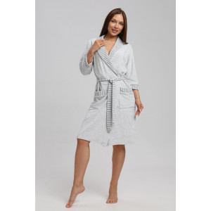Халат женский 312 махра (р-ры: 46-58) серый-темно-серый Халат женский 312 махра (р-ры: 46-58) серый-темно-серый