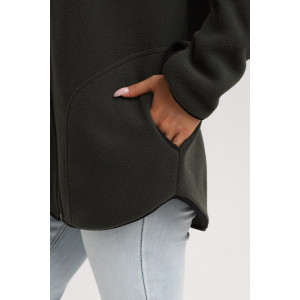 Толстовка женская 733 флис (р-ры: 44-54) хаки