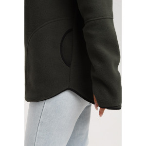 Толстовка женская 733 флис (р-ры: 44-54) хаки