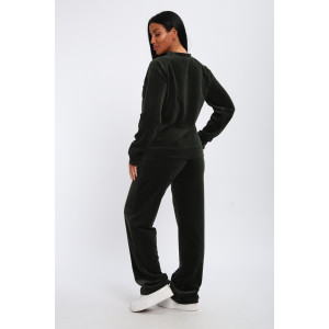 Костюм двойка женский 01065 велюр (р-ры: 44-58) хаки Костюм двойка женский 01065 велюр (р-ры: 44-58) хаки