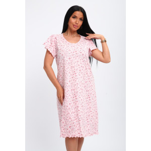 Сорочка женская 01064 кулирка (р-ры: 50-64) розовый Сорочка женская 01064 кулирка (р-ры: 50-64) розовый