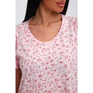 Сорочка женская 01064 кулирка (р-ры: 50-64) розовый Сорочка женская 01064 кулирка (р-ры: 50-64) розовый