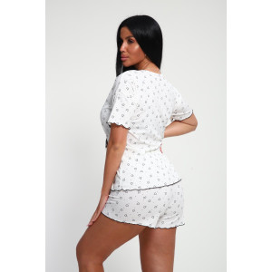 Пижама женская 01062 полиэстер (р-ры: 44-56) черный