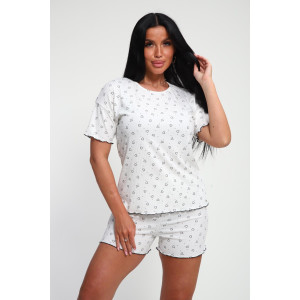 Пижама женская 01062 полиэстер (р-ры: 44-56) черный