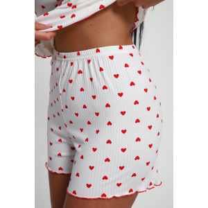 Пижама женская 01062 полиэстер (р-ры: 44-56) красный