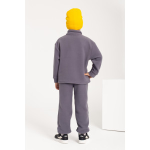 Костюм двойка детский "Сноу" КД-11 флис (р-ры: 116-152) серый Костюм двойка детский "Сноу" КД-11 флис (р-ры: 116-152) серый