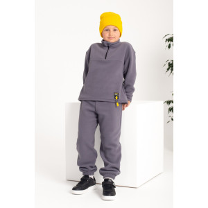 Костюм двойка детский "Сноу" КД-11 флис (р-ры: 116-152) серый Костюм двойка детский "Сноу" КД-11 флис (р-ры: 116-152) серый