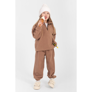 Костюм двойка детский "Сноу" КД-11 флис (р-ры: 116-152) беж