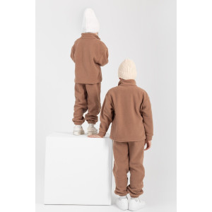 Костюм двойка детский "Сноу" КД-11 флис (р-ры: 116-152) беж