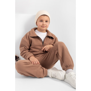 Костюм двойка детский "Сноу" КД-11 флис (р-ры: 116-152) беж