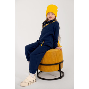 Костюм двойка детский "Сноу" КД-11 флис (р-ры: 116-152) чернило