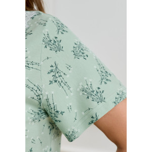 Пижама женская "Канна-2" кулирка (р-ры: 50-64) зеленый