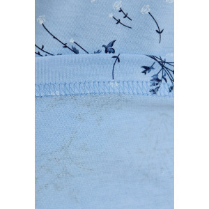 Пижама женская "Канна-2" кулирка (р-ры: 50-64) голубой