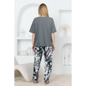 Костюм двойка женский "Улан-2" кулирка (р-ры: 44-54) серый