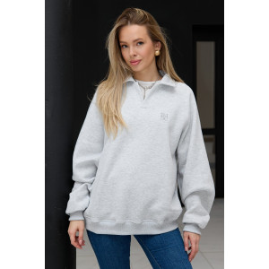 Толстовка женская "Триумф-4" футер 3-х нитка с начесом (р-ры: 44-54) кармеланж