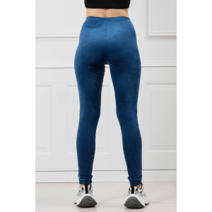 Леггинсы женские "Фемида" велюр стрейч (р-ры: 42-54) синий