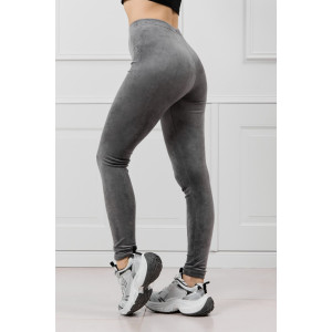 Леггинсы женские "Фемида" велюр стрейч (р-ры: 42-54) серый