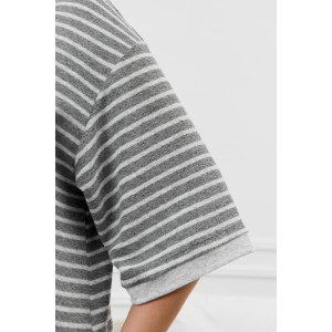 Костюм двойка женский "Краски" махра (р-ры: 48-58) серый Костюм двойка женский "Краски" махра (р-ры: 48-58) серый