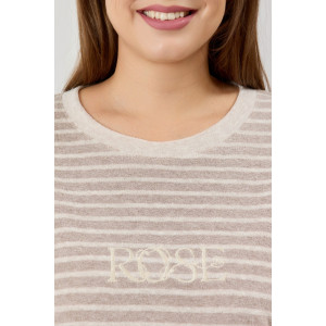 Костюм двойка женский "Краски" махра (р-ры: 48-58) светло-бежевый