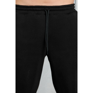 Брюки мужские "Тренд" футер 3-х нитка с начесом (р-ры: 48-58) черный