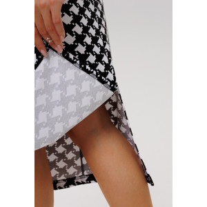 Юбка женская Ю27 футер с лайкрой (р-ры: 50-66) черно-белый Юбка женская Ю27 футер с лайкрой (р-ры: 50-66) черно-белый