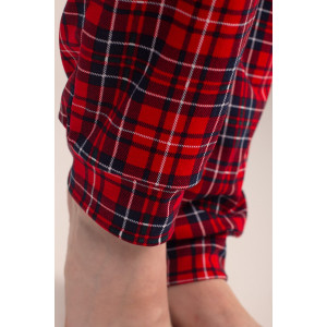 Костюм двойка женский К-242 "Ёлки" кулирка (р-ры: 46-56) красный