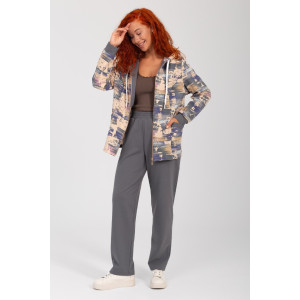 Костюм двойка женский "Дорис" ФК-17 футер с лайкрой (р-ры: 48-60) серый 2