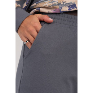 Костюм двойка женский "Дорис" ФК-17 футер с лайкрой (р-ры: 48-60) серый 2