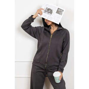 Костюм двойка женский 2128/1 глория (р-ры: 44-54) серый