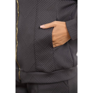 Костюм двойка женский 2128/1 глория (р-ры: 44-54) серый