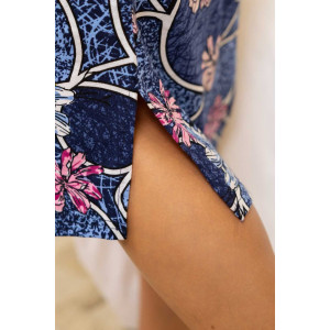 Халат женский 2019/2 кулирка (р-ры: 48-58) синий