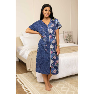 Халат женский 2019/2 кулирка (р-ры: 48-58) синий