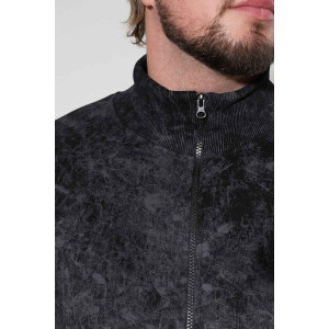 Костюм двойка мужской 2109 футер 3-х нитка с начесом (р-ры: 48-58) черный