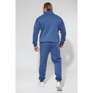 Костюм двойка мужской 2109/1 футер 3-х нитка с начесом (р-ры: 48-58) индиго