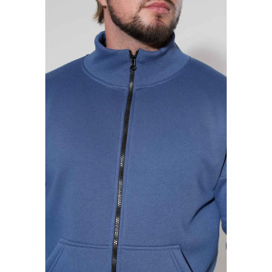 Костюм двойка мужской 2109/1 футер 3-х нитка с начесом (р-ры: 48-58) индиго