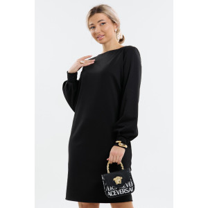 Платье женское П-045 милано (р-ры: 46-56) черный