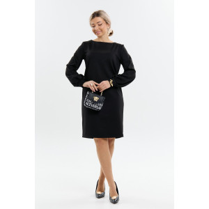 Платье женское П-045 милано (р-ры: 46-56) черный