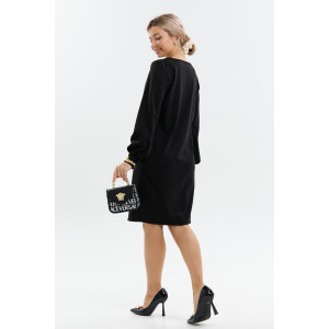 Платье женское П-045 милано (р-ры: 46-56) черный