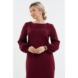 Платье женское П-045 милано (р-ры: 46-56) рубиновый
