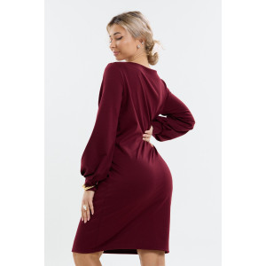 Платье женское П-045 милано (р-ры: 46-56) рубиновый