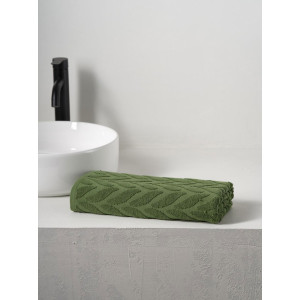 Полотенце махровое "Braid" зеленый Полотенце махровое "Braid" зеленый
