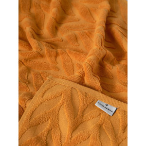 Полотенце махровое "Braid" желто-оранжевый