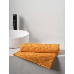 Полотенце махровое "Braid" желто-оранжевый
